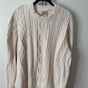 L.L. Bean Heritage 100% Cotton Fisherman Sweater, XXXL